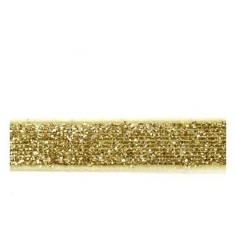 Metallic Gold Woven Sparkle Ribbon 10mm x 2.5m image number 2