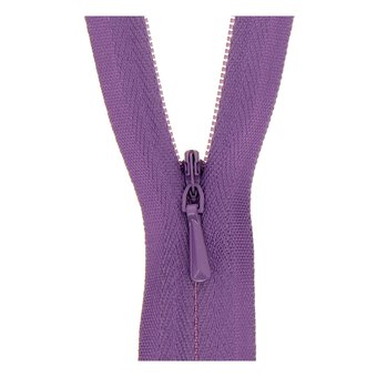 Milward Mauve Nylon Closed-End Concealed Zip 40cm
