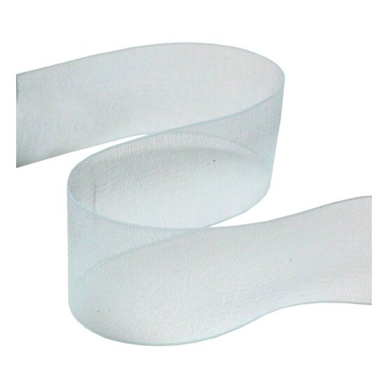 Baby Blue Organza Ribbon 25mm x 5m image number 1