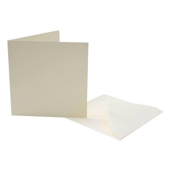 Ivory Cards and Envelopes 5 x 5 Inches 50 Pack image number 1