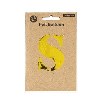 Gold Foil Letter S Balloon image number 3