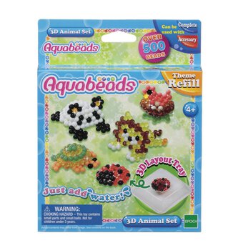 Aquabeads 3D Animal Theme Refill Pack