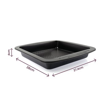 Whisk Non-Stick Carbon Steel Brownie Tin image number 4