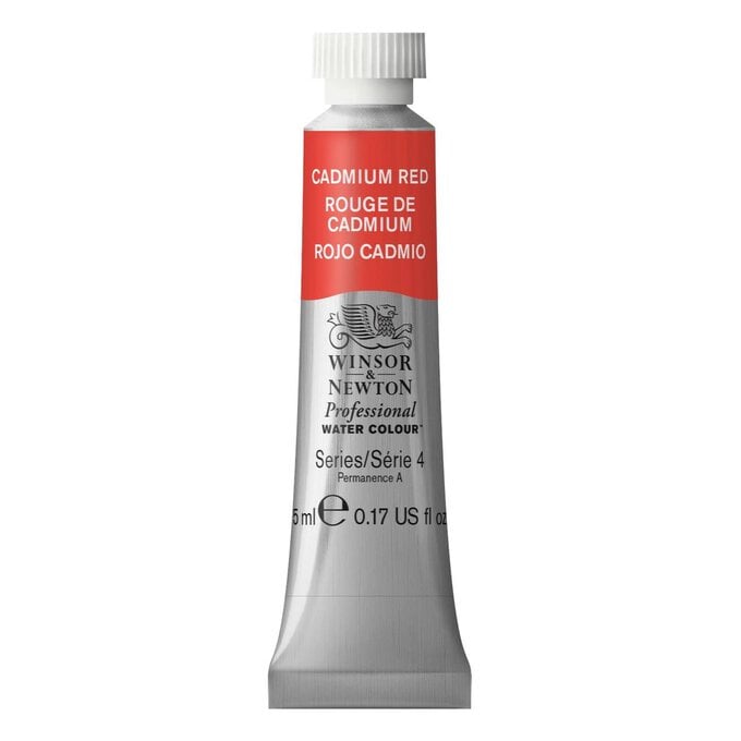 Winsor & Newton Cadmium Red Professional Watercolour Tube 5ml image number 1
