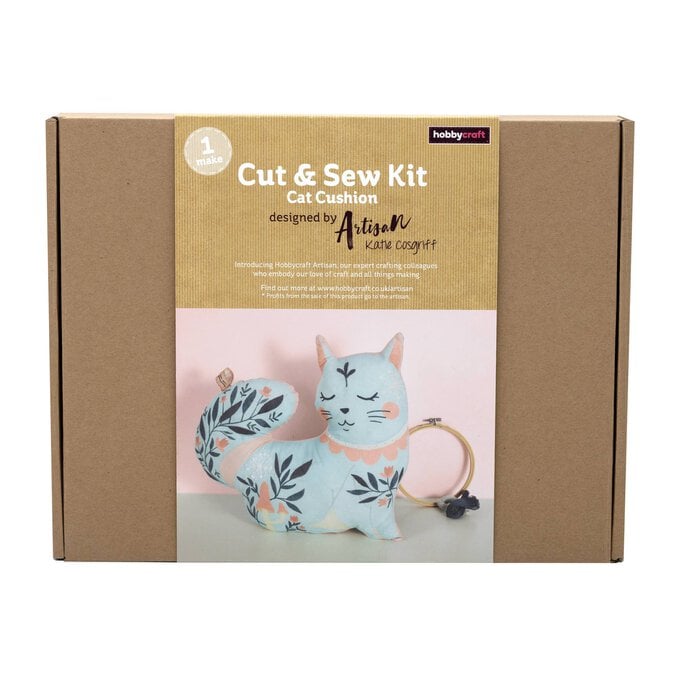 Artisan Cut and Sew Fabric Panel Cat Kit image number 1