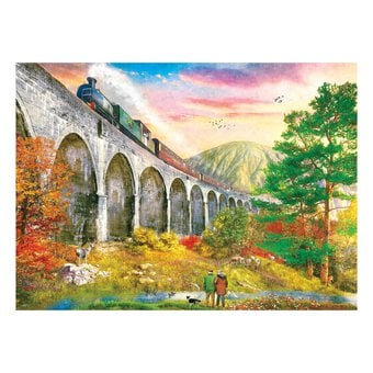 Gibsons Crossing Glenfinnan Viaduct Jigsaw Puzzle 1000 Pieces image number 2