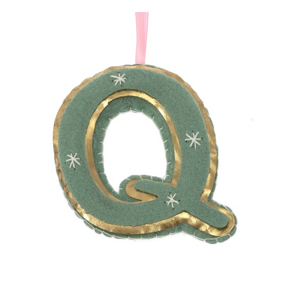 Hanging Felt Letter Q Decoration image number 3