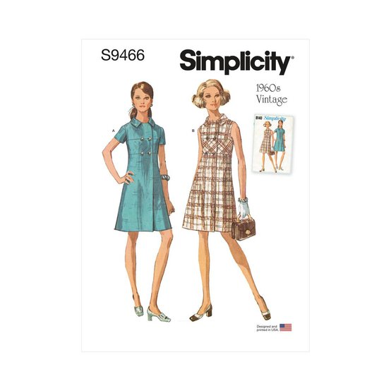 Simplicity Women's Dresses Sewing Pattern S9466 (U5 16-24) image number 1
