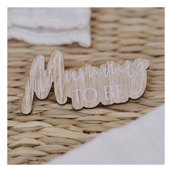 Ginger Ray Mummy-to-Be Wooden Badge