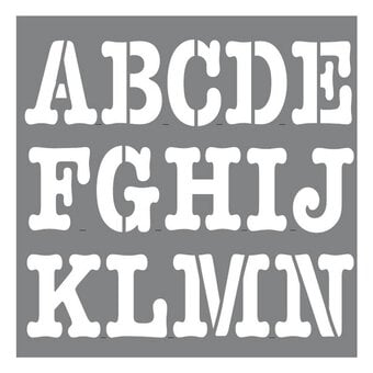 DecoArt Personally Yours Newsprint Alphabet Stencil Set 4 Pack