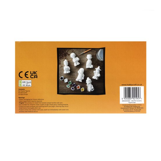 Paint Your Own Halloween Plaster Figures 6 Pack  image number 4