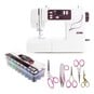 Hobbycraft 100S Sewing Machine, Threads and Scissors Bundle image number 1