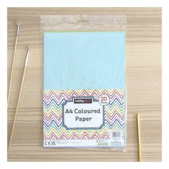 Pastel Coloured Paper A4 20 Pack