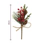 Pinecone, Berry and Twine Pick 20cm image number 3