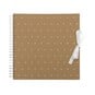 Spiral Bound Kraft Heart Spotted Scrapbook 12 x 12 Inches image number 1