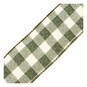 Green Check Wire Edge Printed Ribbon 63mm x 3m image number 3
