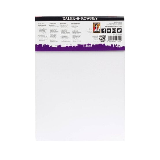 Daler-Rowney Graduate Assorted Cream Core Mountboard A4 12 Pack image number 3