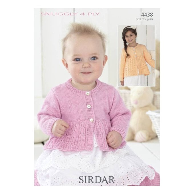 Sirdar Snuggly 4 Ply Cardigan and Blanket Pattern 4438 image number 1