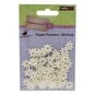 Cream Micro Jewelled Florette Paper Flowers 60 Pack image number 2