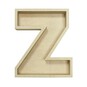 Wooden Fillable Letter Z 22cm image number 2