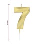 Whisk Gold Faceted Number 7 Candle image number 5