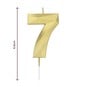 Whisk Gold Faceted Number 7 Candle image number 4