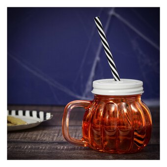 Orange Glass Drinking Bottle