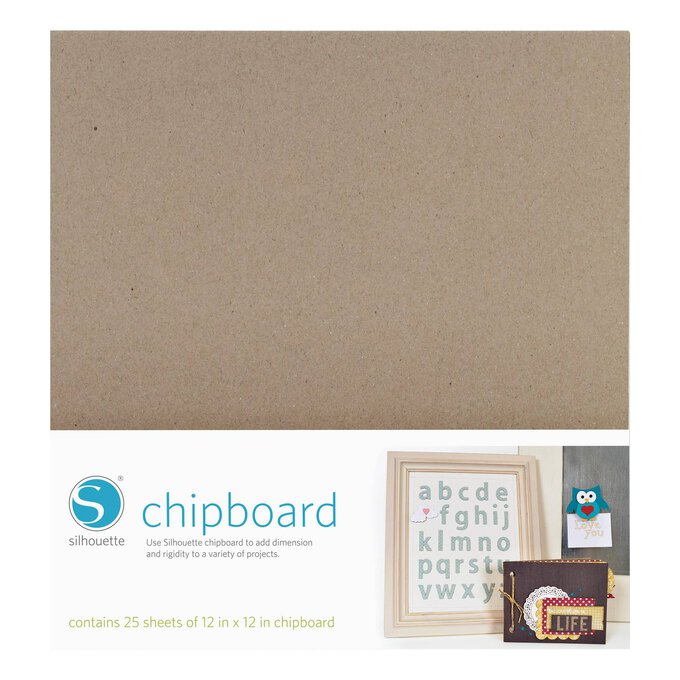 Silhouette Chipboard 12 x 12 Inches 25 Pack Hobbycraft