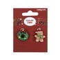 Wreath and Gingerbread Jewellery Charm 2 Pack image number 2