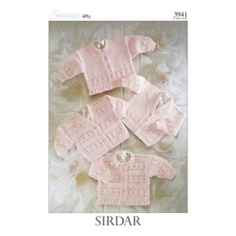 Sirdar Snuggly 4 Ply Cardigans Pattern 3941