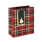 Red Tartan Gift Bag 26cm x 22cm  image number 1