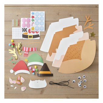 Decorate Your Own Christmas Hats Kit 4 Pack