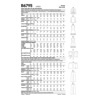Butterick Women’s Separates Sewing Pattern B6795 (8-16)