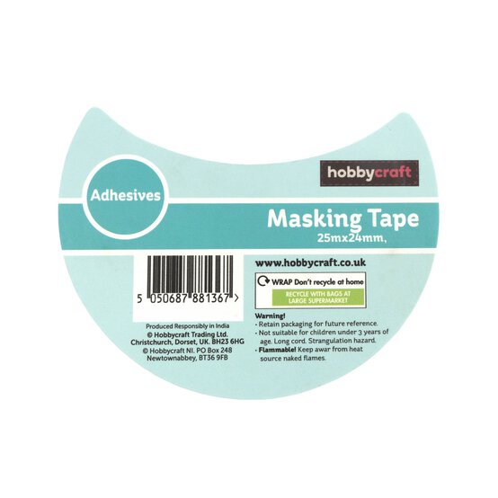 White Masking Tape 24mm x 25m  image number 4