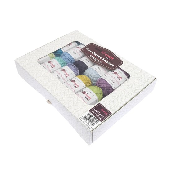 Knitcraft Cool Tone Tiny Cotton Friends Yarn 25g 12 Pack image number 5