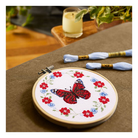 DMC Butterfly Blooms Cross Stitch Kit image number 2