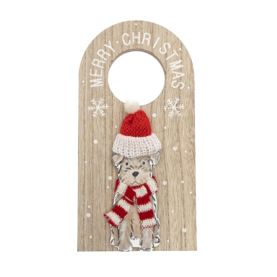 Christmas Dog Wooden Door Hanger image number 2