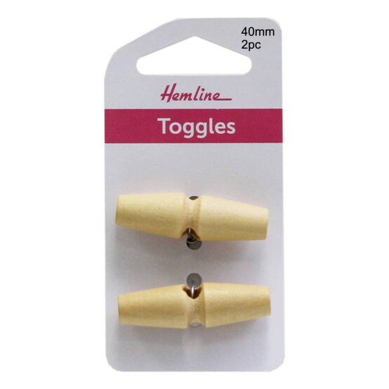 Hemline One Hole Toggles 40mm 2 Pack image number 2