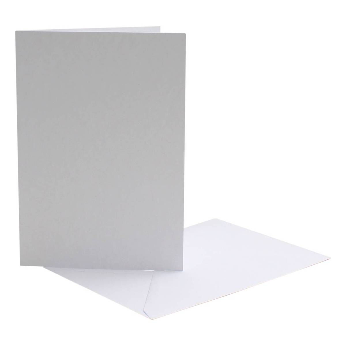 10 x 5x7 White Card Blanks With White Envelopes 
