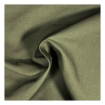Khaki Lightweight Drill Fabric by the Metre