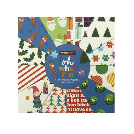 Oh What Fun 6 x 6 Inches Paper Pad 24 Sheets image number 5
