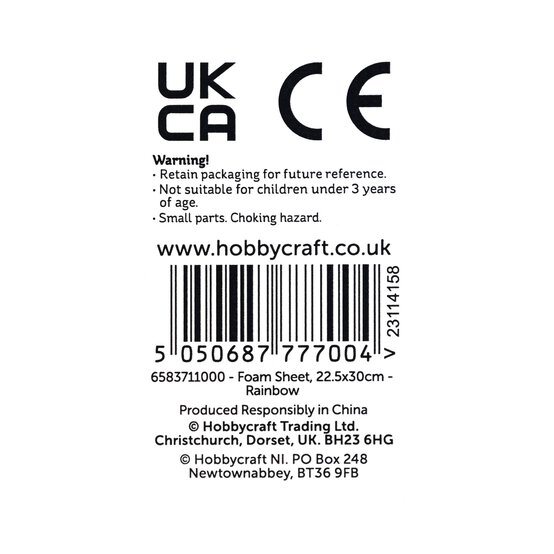 Rainbow EVA Foam Sheet 22.5cm x 30cm image number 6