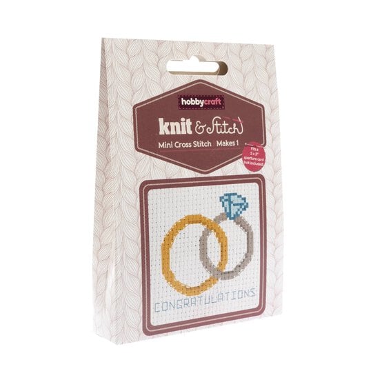 Mini Engagement Cross Stitch Kit image number 1