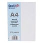 White One Side Coated Stamping Board A4 25 Sheets image number 1