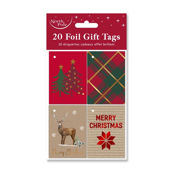 Kraft Christmas Gift Tags 20 Pack  image number 1