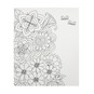 Flowers and Dragonflies Colour-in Canvas image number 1