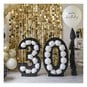 Ginger Ray Black 30th Balloon Mosaic Frame Decoration image number 3