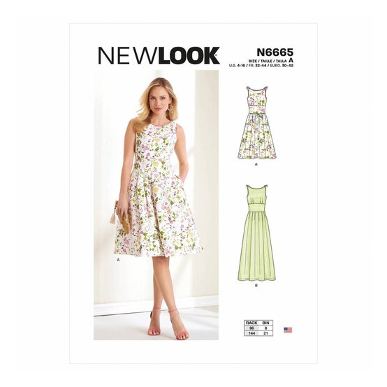 New Look Women's Dress Sewing Pattern N6665 image number 1