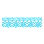 Turquoise 25mm Cotton Lace Trim by the Metre image number 2