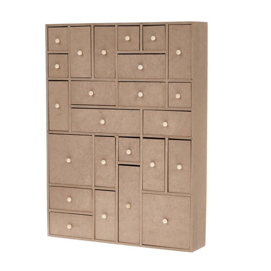Mixed Wooden Advent Calendar Drawers image number 4